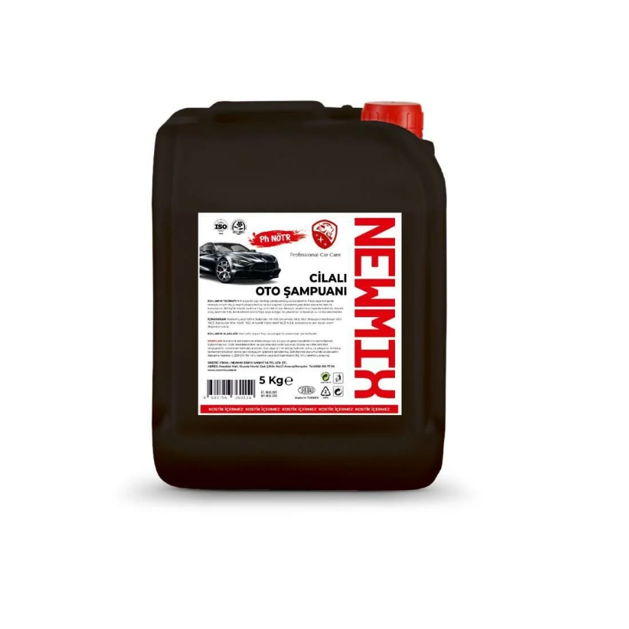 Newmix Ph Nötr Cilalı Fırçalı Oto Şampuanı-5 kg