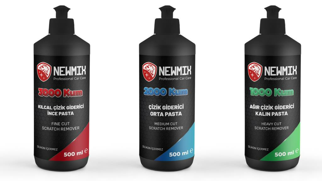 Newmix 3'lü İnce+Orta+Kalın Pasta 500mlx3