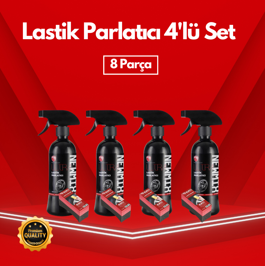 Lastik Parlatıcı 4'lü Set