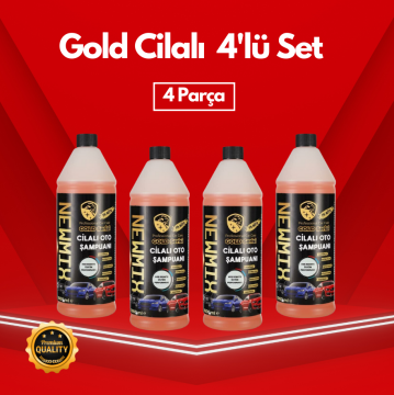 Gold Cilalı Oto Şampuanı 4'lü Set
