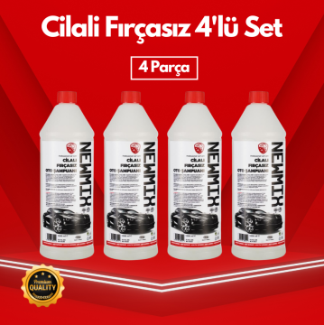 Cilalı Fırçasız Oto Şampuanı 4'lü Set