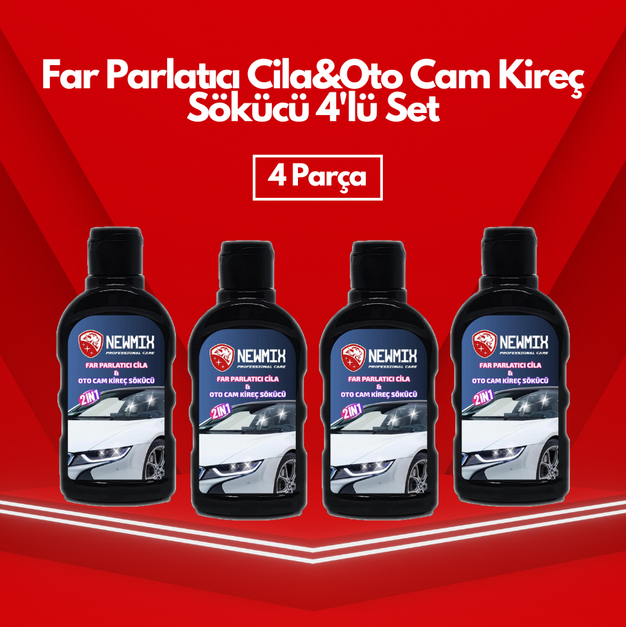 Far Parlatıcı Cila&Oto Cam Kireç Sökücü 4'lü Set