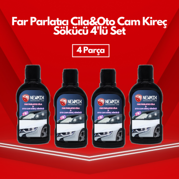 Far Parlatıcı Cila&Oto Cam Kireç Sökücü 4'lü Set