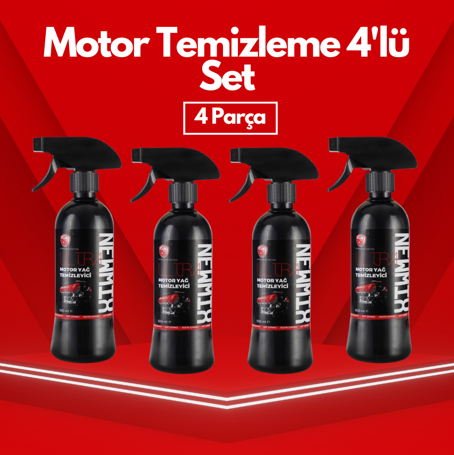 Motor Temizleme 4'lü Set