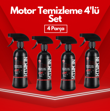 Motor Temizleme 4'lü Set