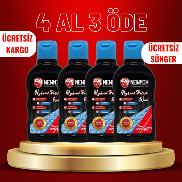 4 Al 3 Öde Newmix Hybrid Polish Wax 225gr+Uygulama Süngeri