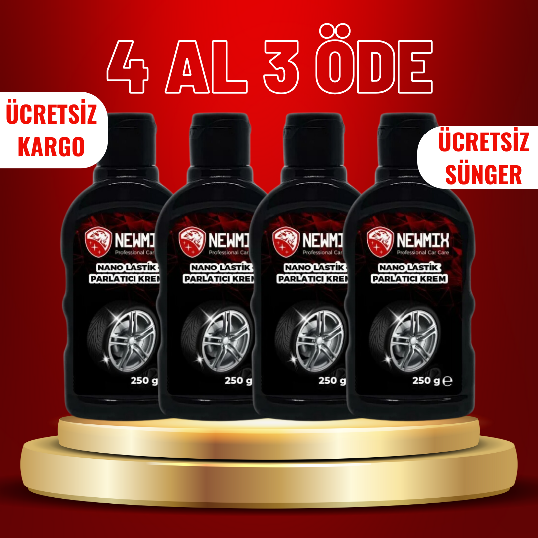 4 Al 3 Öde Lastik Parlatıcı NANO KREM-250 Gr.