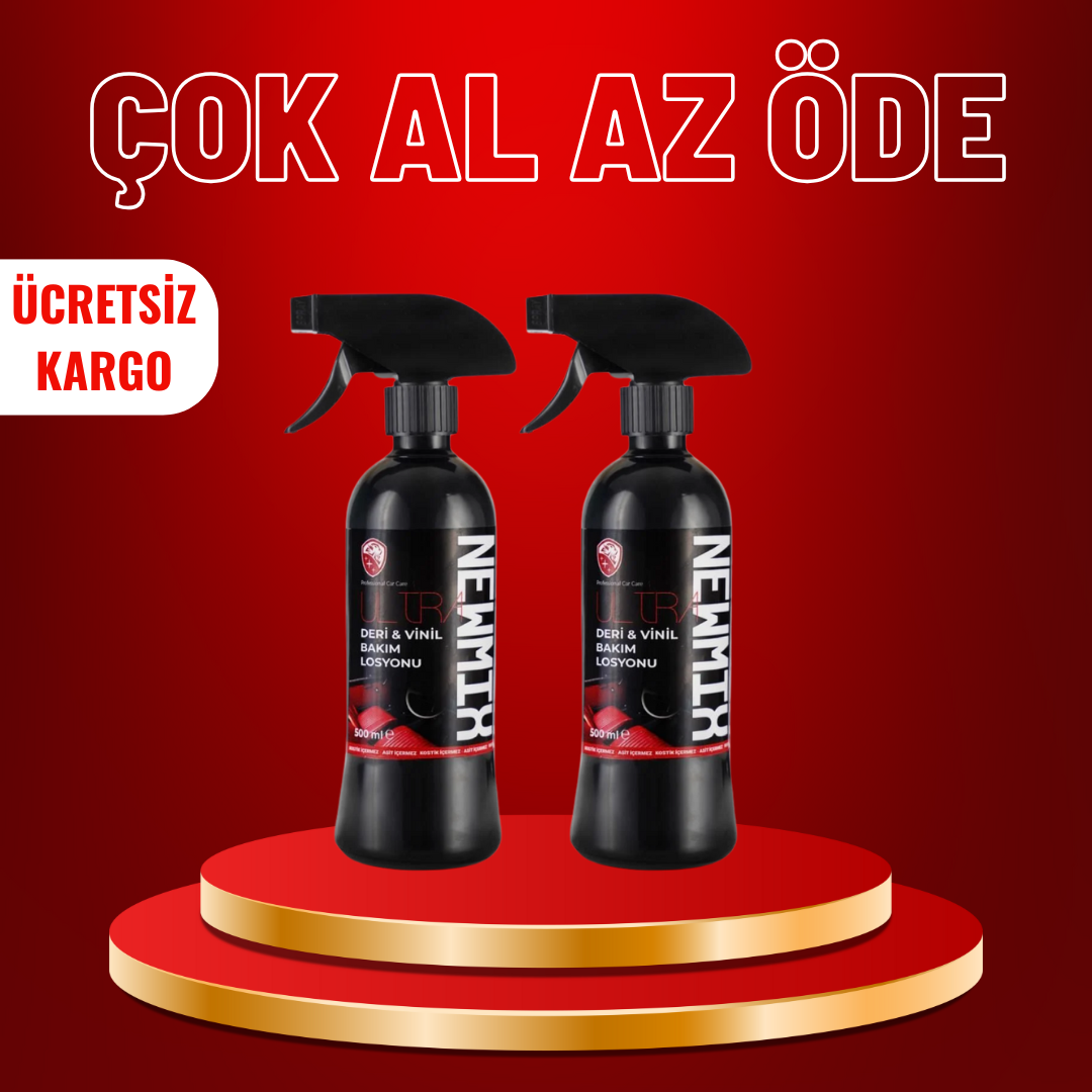 2 Adet Deri Vinil Bakım Losyonu 500 Ml