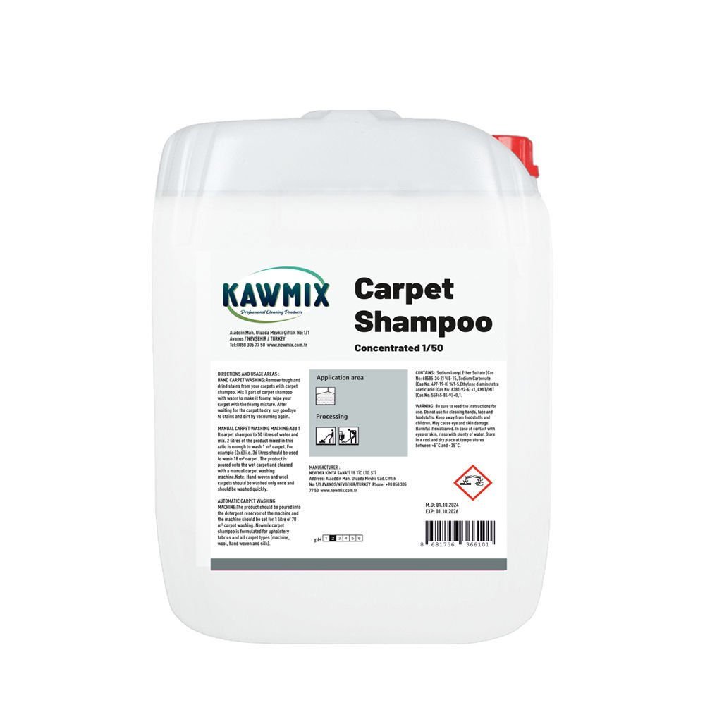 Kawmix Halı Yıkama Şampuanı 30 Kg