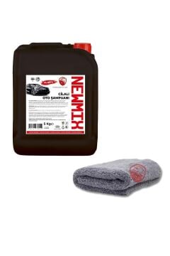 5kg Ph Nötr Cilalı Oto Araba Şampuanı Oto Kurulama Bezi Büyük Boy 50x70cm